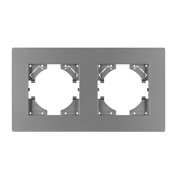 Рамка пластиковая FRM-PERIO-PL-2-GR (Arlight, -) Lednikoff
