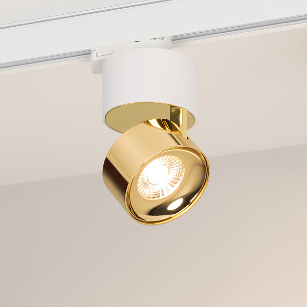 Светильник SP-PLURIO-TRACK-4TR-R77-9W Day4000 (WH-BRS, 36 deg, 230V) (Arlight, IP20 Металл, 3 года)