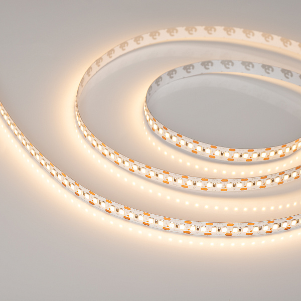Светодиодная лента RT 2-5000 24V Cx2 Warm3000 10mm (2835, 168 LED/m, LUX) (Arlight, 17 Вт/м, IP20) Lednikoff