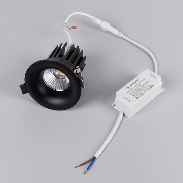 Светильник MS-FOGGY-BUILT-R86-10W Warm3000 (BK, 36 deg, 230V) (Arlight, IP54 Металл, 5 лет) Lednikoff