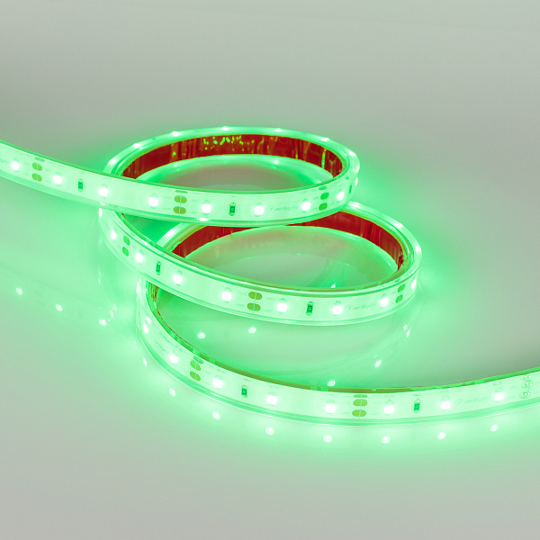 Светодиодная лента герметичная RTW-PGS-A60-11mm 12V Green (4.8 W/m, IP67, 2835, 5m) (Arlight, -) Lednikoff