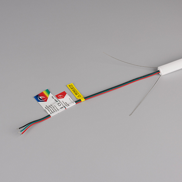 Светодиодная лента герметичная SPI-WAVE-TOP-G200-18x15mm 12V RGB PX2 (26 W/m, IP54, 5m, wire x1) (Arlight, Вывод прямой, 3 года)