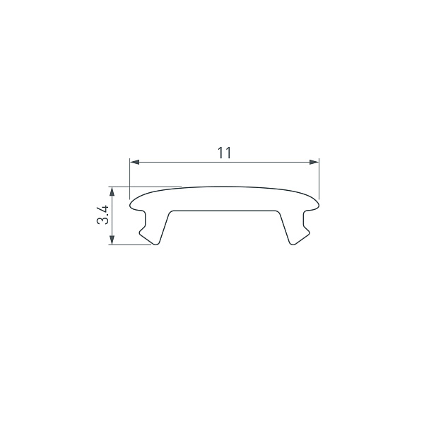 Экран STRETCH-SHADOW-10m OPAL-PVC (A2-CONTOUR-PRO) (Arlight, -) Lednikoff