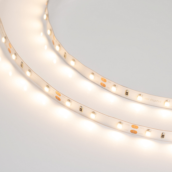 Светодиодная лента RT 2-5000 12V Warm2700 (3528, 300 LED, LUX) (Arlight, 4.8 Вт/м, IP20) Lednikoff