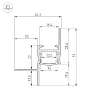 Профиль СEIL-S14-SHADOW-T-2000 WHITE (Arlight, Алюминий) Lednikoff