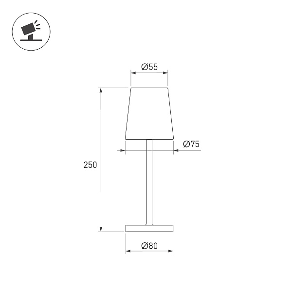 Светильник SP-DAISY-TAB-1.5W Warm3000-MIX (RS, 90 deg) (Arlight, IP54 Металл, 2 года) Lednikoff