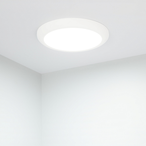 Светильник CL-FIOKK-R220-18W Day4000-MIX (WH, 120 deg, 230V) (Arlight, IP44 Пластик, 3 года) Lednikoff