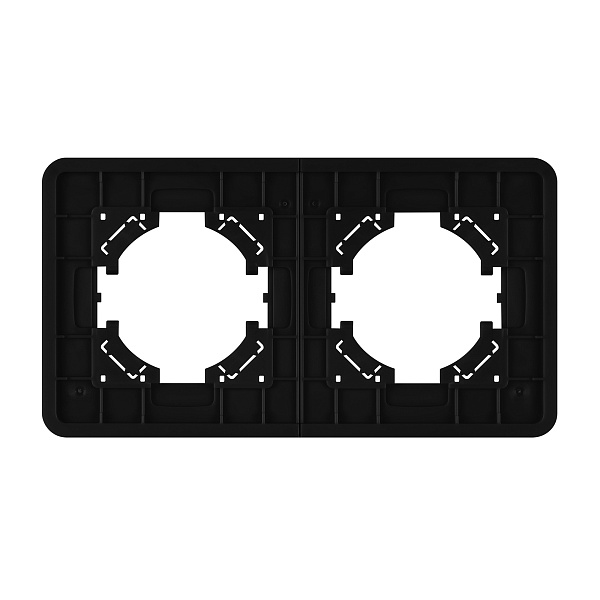 Рамка стеклянная FRM-OMALI-SFGS-2-BK (Arlight, -) Lednikoff