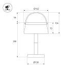 Светильник настольный SP-TRAFO-1.5W Warm2700 (Красный, 120 deg, 5V) (Arlight, IP54 Пластик, 2 года) Lednikoff