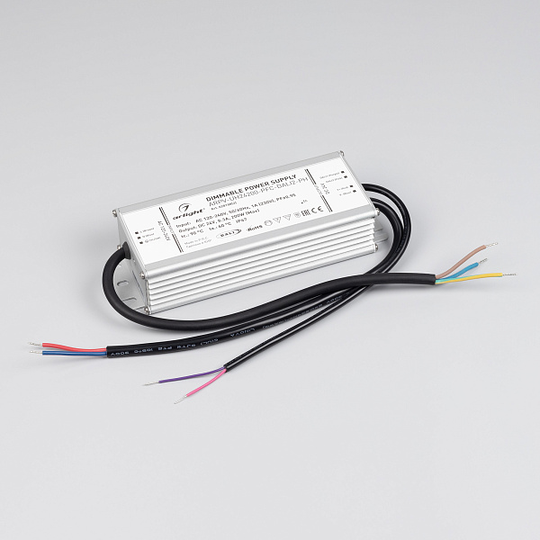 Блок питания ARPV-UH24200-PFC-DALI2-PH (24V, 8.3A, 200W) (Arlight, IP67 Металл, 7 лет) Lednikoff