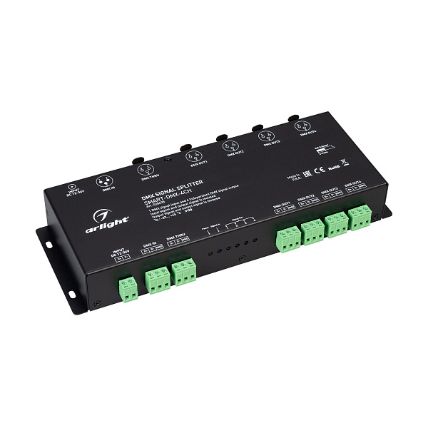 DMX-сплиттер SMART-DMX-4CH (12-36V, XLR3) (Arlight, IP20 Металл, 5 лет) Lednikoff