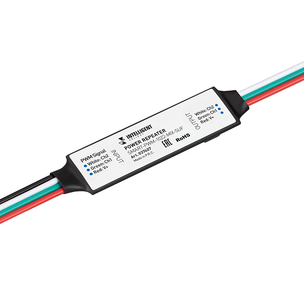 INTELLIGENT ARLIGHT Усилитель SMART-PWM-1022-MIX-SUF (12-24V, 2x2.5A) (IARL, IP20 Пластик, 5 лет) Lednikoff