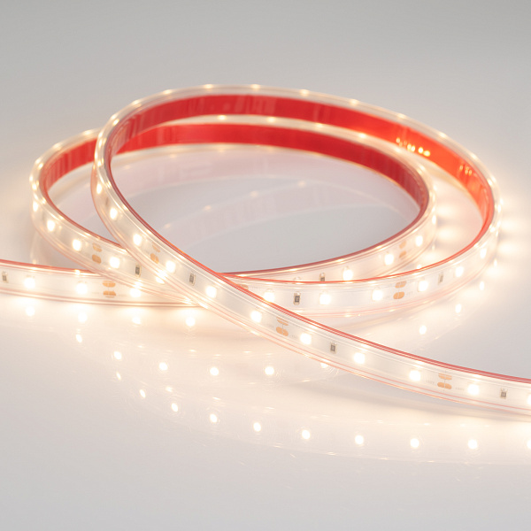 Светодиодная лента RTW 2-5000PS 12V Warm3000 (3528, 300 LED, LUX) (Arlight, 4.8 Вт/м, IP67) Lednikoff