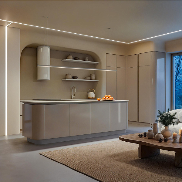 Профиль LINIA25-FANTOM-2000 ANOD (Arlight, Алюминий) Lednikoff