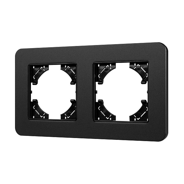 Рамка алюминиевая FRM-AKIRY-SFAL-2-BK (Arlight, -) Lednikoff