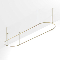 Основание ART-APRIORI-OVAL-ROD-800-4000x1000 (OG) (Arlight, IP20 Металл, 3 года)
