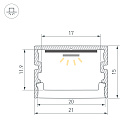 Профиль FANTOM-BENT-W21-SIDE-2000 ANOD (Arlight, Алюминий) Lednikoff