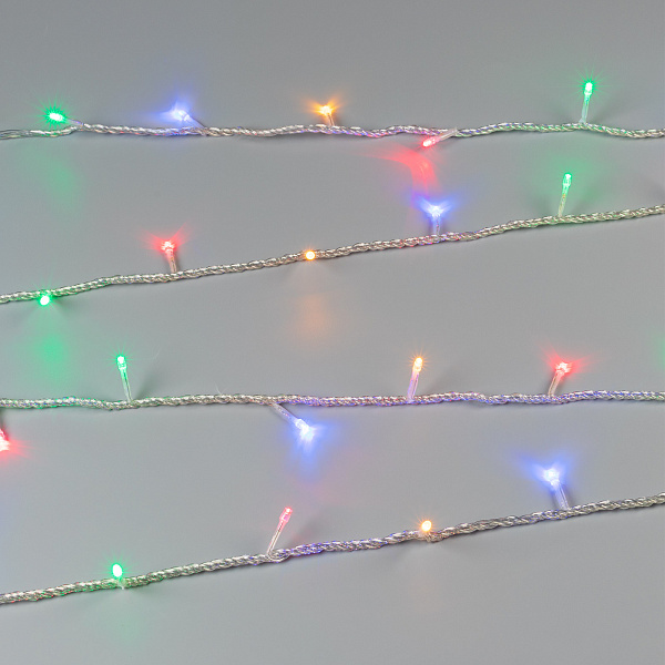 Светодиодная гирлянда ARD-STRING-HOME-5000-CLEAR-50LED-LIVE RGB (230V, 3.5W) (Ardecoled, IP20) Lednikoff