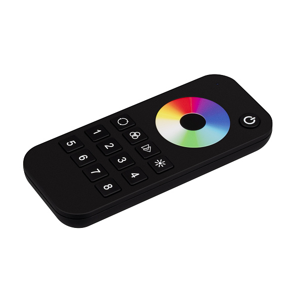INTELLIGENT ARLIGHT Пульт SMART-SPI-801-52-8SC-RGBW-SUF Black (3V, 2.4G) (IARL, IP20 Пластик, 5 лет) Lednikoff
