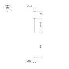 Светильник SP-JEDI-HANG-R18-10W Day4000 (BK, 360 deg, 230V) (Arlight, IP20 Пластик, 3 года) Lednikoff