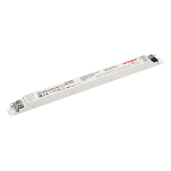 Блок питания ARV-24025-LONG (24W, 1A, 0-10V, PFC) (Arlight, IP20 Металл, 2 года) Lednikoff