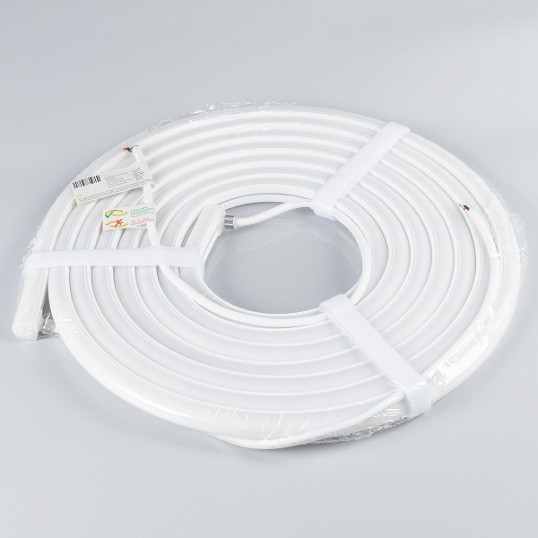 Светодиодная лента герметичная MOONLIGHT-TOP-A140-16x15mm 24V Warm3500 (9.6 W/m, IP65, 2835, 5m, wire x1) (Arlight, Вывод вниз, 3 года)
