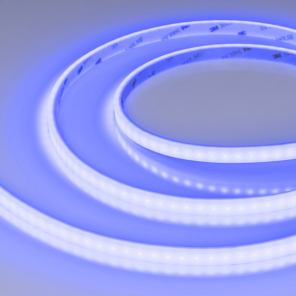 Светодиодная лента герметичная RTW-PSW-A120-10mm 24V Blue (9.6 W/m, IP67, 2835, 5m) (Arlight, 5 лет) Lednikoff