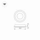 Накладка ART-DECK-CAP-DOME-R50 (SL, STEEL) (Arlight, Металл) Lednikoff