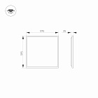 Светильник DL-TITAN-S600x600-40W Day4000-MIX (WH, 120 deg, 30-42V, 950mA) (Arlight, IP20 Металл, 3 года) Lednikoff