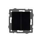 Механизм выключателя двухклавишный проходной SWT-MKP2-PL-BK-V (250V, 10A) (Arlight, -) Lednikoff