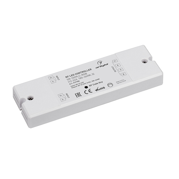 Контроллер SR-1009LC-RGB (12-24V, 180-360W, S) (Arlight, IP20 Пластик, 3 года) Lednikoff