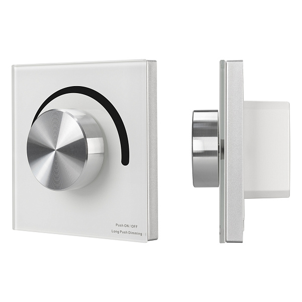 Панель SMART-P37-DIM-IN White (230V, 1.2A, TRIAC, Rotary, 2.4G) (Arlight, IP20 Пластик, 5 лет) Lednikoff