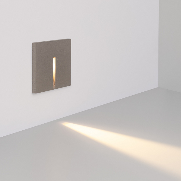 Светильник LT-TIE-S100-3W Warm3000 (GR, 25x45 deg, 230V) (Arlight, IP65 Бетон, 3 года) Lednikoff