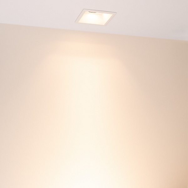 Светильник MS-FLOW-BUILT-S85x85-12W Warm3000 (BK, 55 deg, 230V) (Arlight, IP20 Металл, 5 лет) Lednikoff