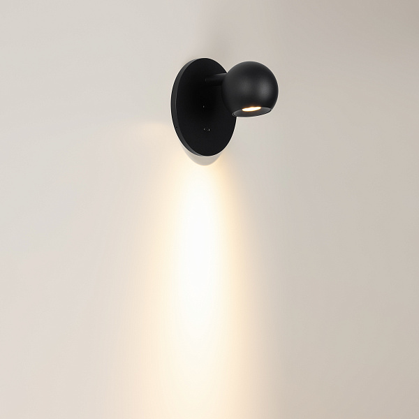Светильник SP-OTTORI-WALL-CHARGE-6W Warm3000 (BK, 30 deg, 230V, USB-C) (Arlight, IP20 Металл, 3 года) Lednikoff