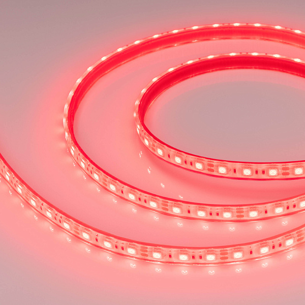 Светодиодная лента герметичная RTW-PFS-B60-13mm 12V Red (14.4 W/m, IP68, 5060, 5m) (Arlight, 14.4 Вт/м, IP68) Lednikoff