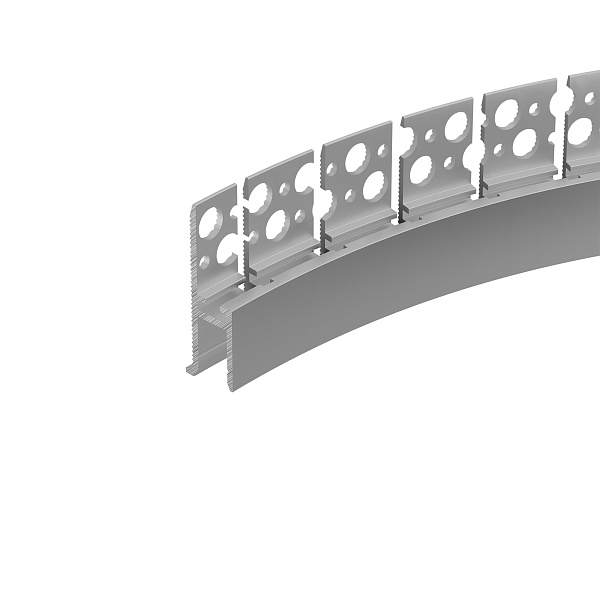 Профиль WALL-FANTOM-BENT-W10-SIDE-2000 ANOD (Arlight, Алюминий) Lednikoff