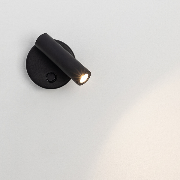 Светильник SP-BED-R90-3W Warm3000 (BK, 20 deg, 230V) (Arlight, IP20 Металл, 3 года) Lednikoff