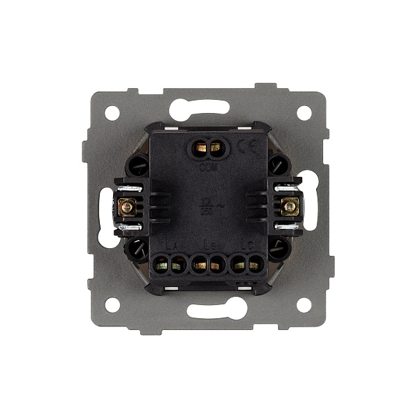 Механизм выключателя трехклавишный непроходной SWT-MK03-PL-GD-V (250V, 10A) (Arlight, -) Lednikoff
