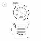 Светодиодный светильник LTM-R45WH 3W Day White 30deg (Arlight, IP40 Металл, 3 года) Lednikoff
