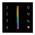 Панель Sens SMART-P55-MULTI Black (3V, 4 зоны, 2.4G) (Arlight, IP20 Пластик, 5 лет) Lednikoff