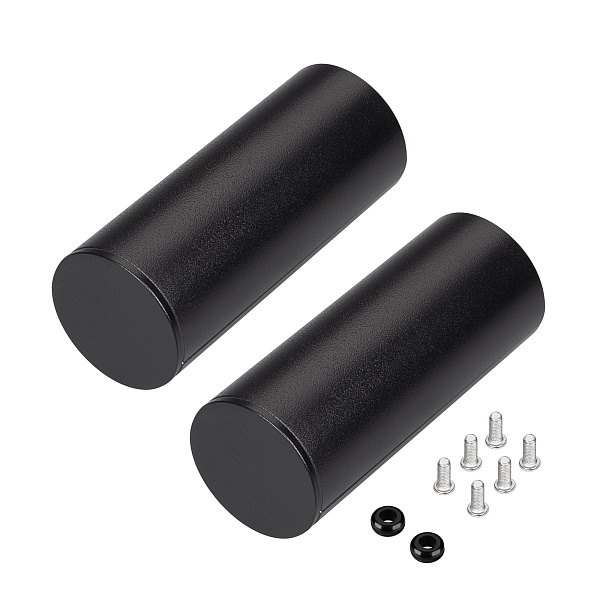 Заглушка ROUND-D36-360 BLACK с отверстием (Arlight, Металл) Lednikoff