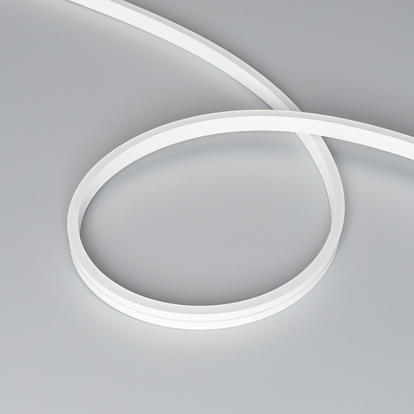 Светодиодная лента герметичная MOONLIGHT-SIDE-A120-06x12mm 24V White6000 (9.6 W/m, IP65, 5m, wire x2) (Arlight, Вывод прямой, 3 года)