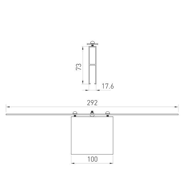 Коннектор прямой ALT-LINEAIR-FLAT-CON-I-2094 (ANOD) (Arlight, IP20 Металл, 3 года)