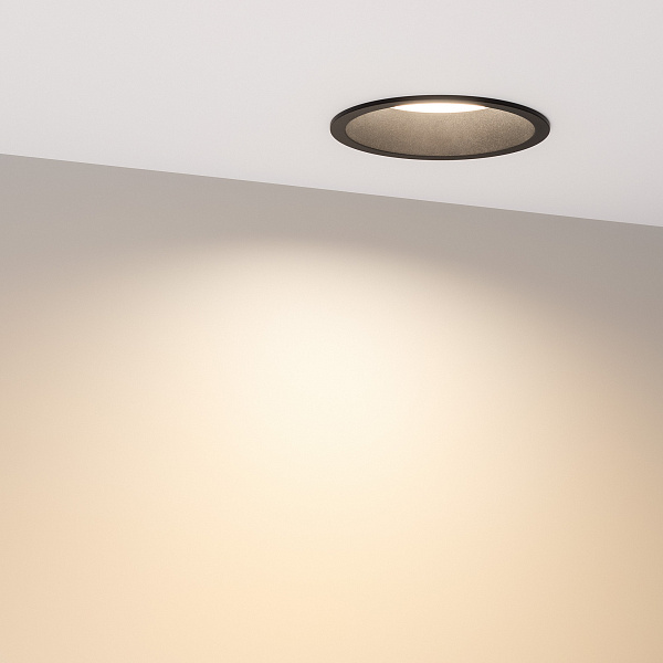 Светильник MS-BREEZE-BUILT-R104-12W Warm3000 (BK, 85 deg, 230V) (Arlight, IP20 Металл, 5 лет) Lednikoff