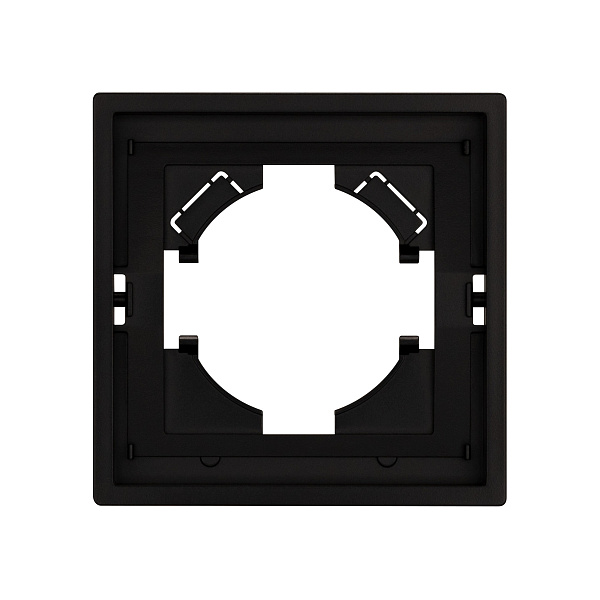 Рамка пластиковая FRM-TENDO-PL-1-BK (Arlight, Черный) Lednikoff
