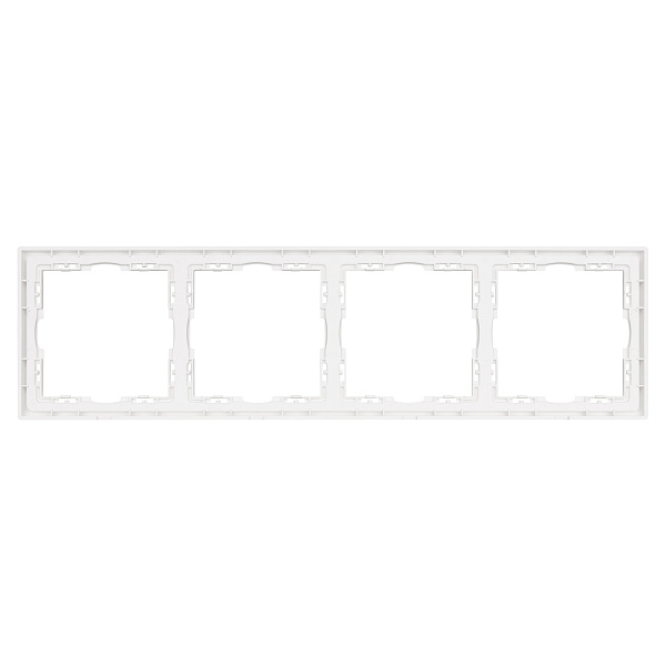 Рамка пластиковая FRM-NOBE-SFPL-4-WH (Arlight, Белый кварц) Lednikoff