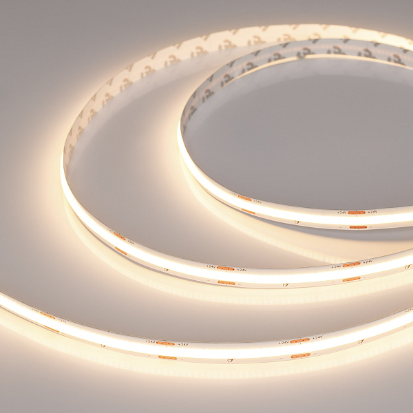 Светодиодная лента COB-X420-10mm 24V Warm2700 (4.8 W/m, IP20, 15m) (Arlight, 5 лет) Lednikoff