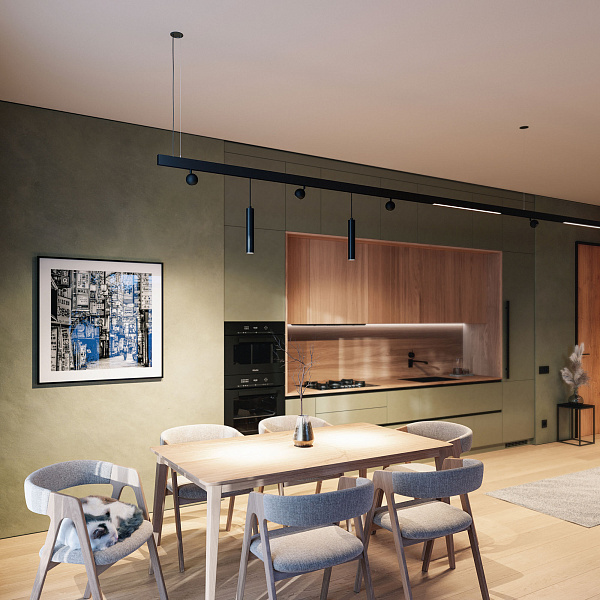 Потолочная чаша MAG-ORIENT-CANOPY-BUILT-L1500 (BK) (Arlight, Металл)