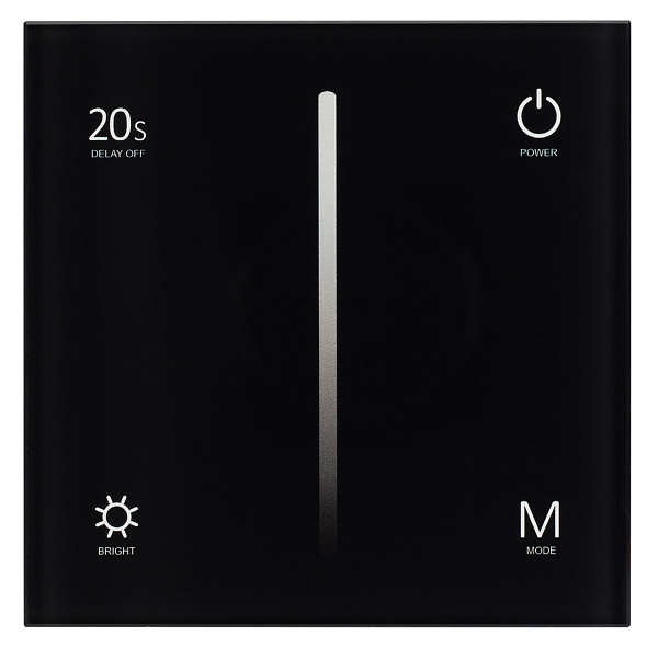 Панель SMART-P35-DIM-IN Black (230V, 0-10V, Sens, 2.4G) (Arlight, IP20 Пластик, 5 лет) Lednikoff